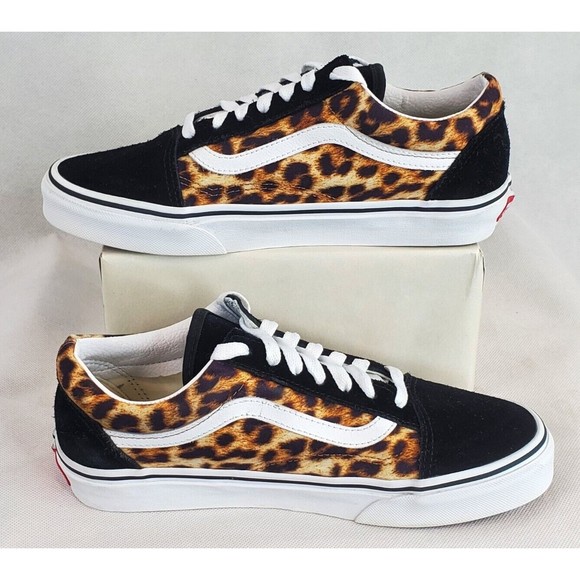Vans Shoes - VANS Off The Wall Leopard Animal Print Skateboard Shoes Women’s Size 7 Mens 5.5